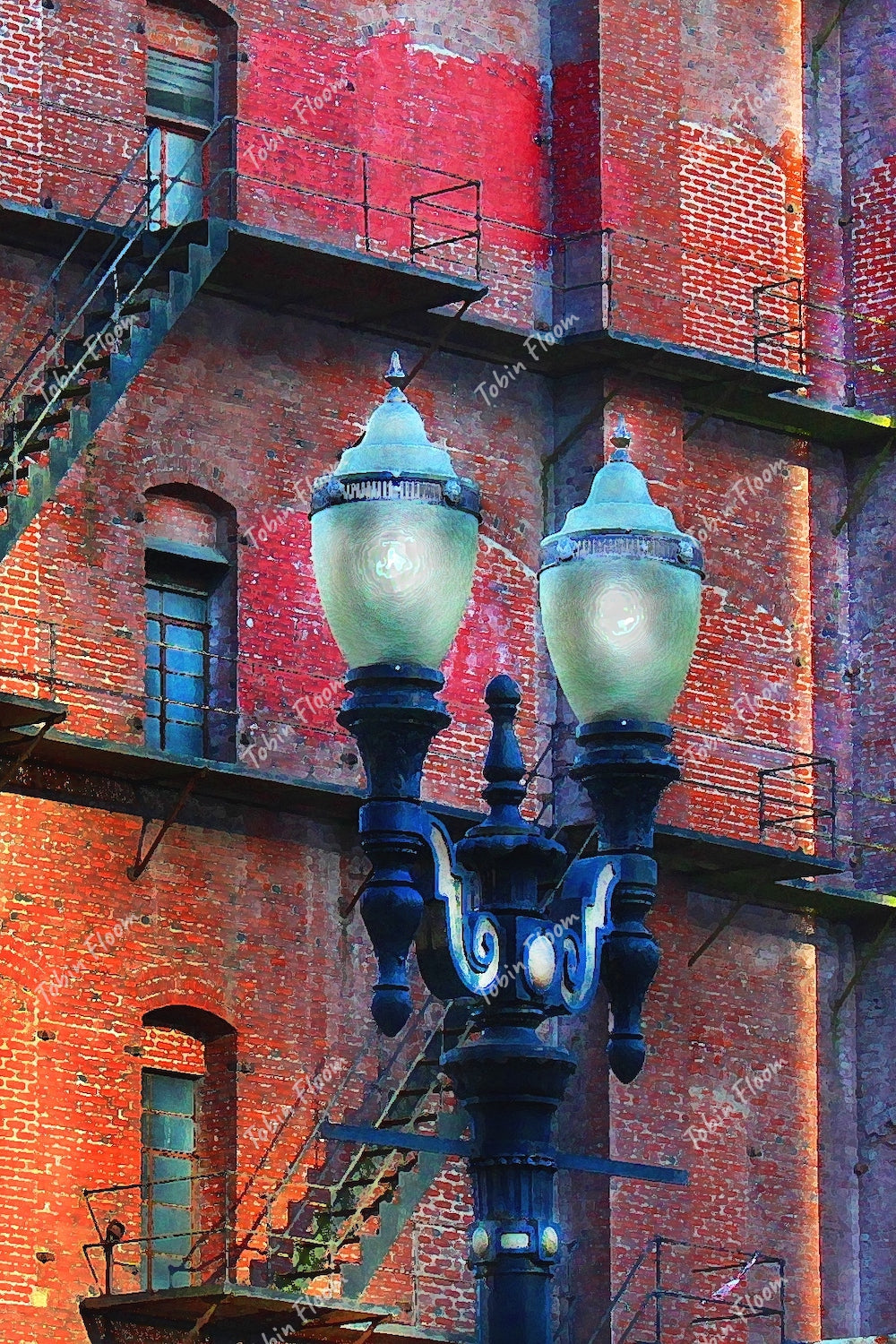 Graffiti Lantern Vertical