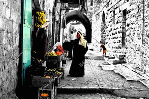 Israeli Shuk BW