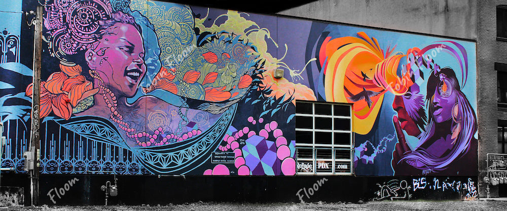 Portland Graffiti Purple