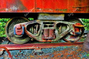 Train Wheels Rusting